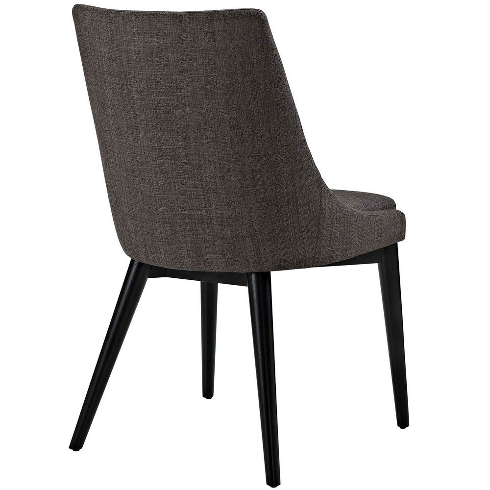 Viscount Fabric Dining Chair, Brown - No Shipping Charges