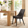 Viscount Fabric Dining Chair, Brown - No Shipping Charges