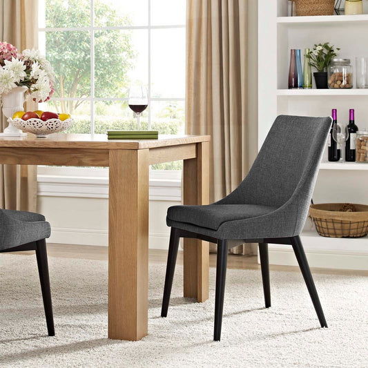 Viscount Fabric Dining Chair, Gray  - No Shipping Charges