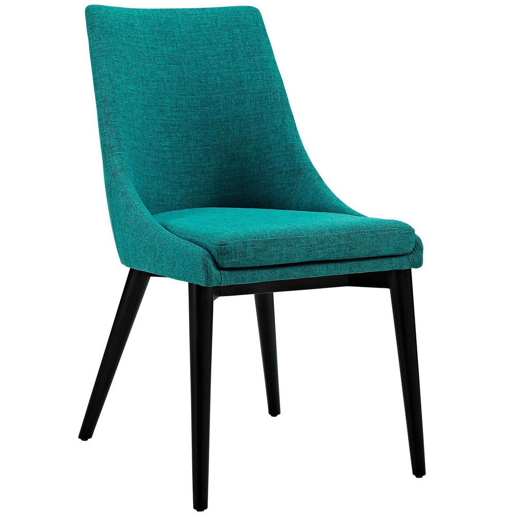 Viscount Fabric Dining Chair, Teal  - No Shipping Charges