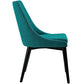 Viscount Fabric Dining Chair, Teal  - No Shipping Charges