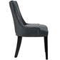 Marquis Faux Leather Dining Chair, Black  - No Shipping Charges