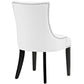 Marquis Faux Leather Dining Chair, White  - No Shipping Charges