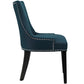 Marquis Fabric Dining Chair, Azure - No Shipping Charges
