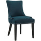 Marquis Fabric Dining Chair, Azure - No Shipping Charges