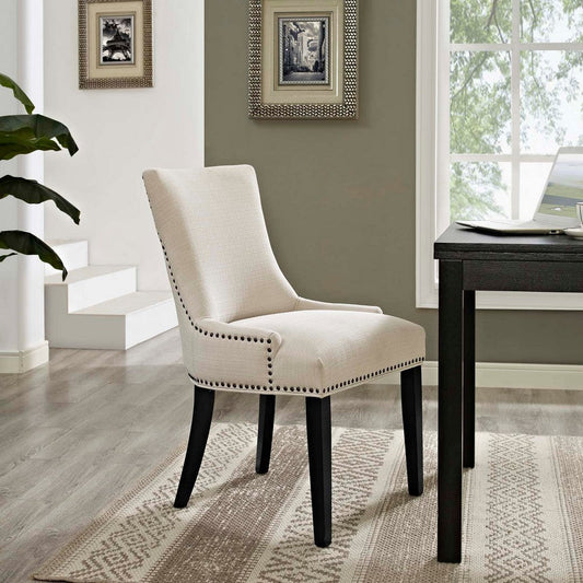 Marquis Fabric Dining Chair, Beige  - No Shipping Charges