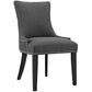 Marquis Fabric Dining Chair, Gray  - No Shipping Charges