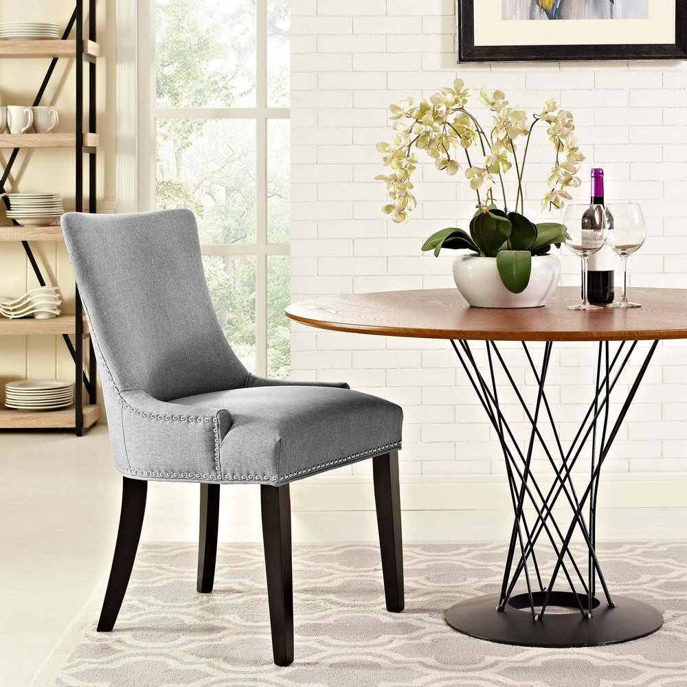 Marquis Fabric Dining Chair, Light Gray - No Shipping Charges