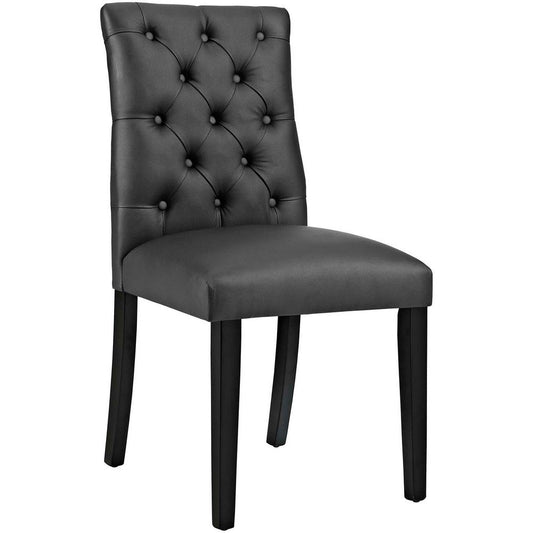 Duchess Vinyl Dining Chair, Black - No Shipping Charges