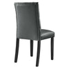 Duchess Button Tufted Vegan Leather Dining Chair - No Shipping Charges MDY-EEI-2230-GRY