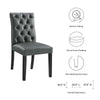 Duchess Button Tufted Vegan Leather Dining Chair - No Shipping Charges MDY-EEI-2230-GRY