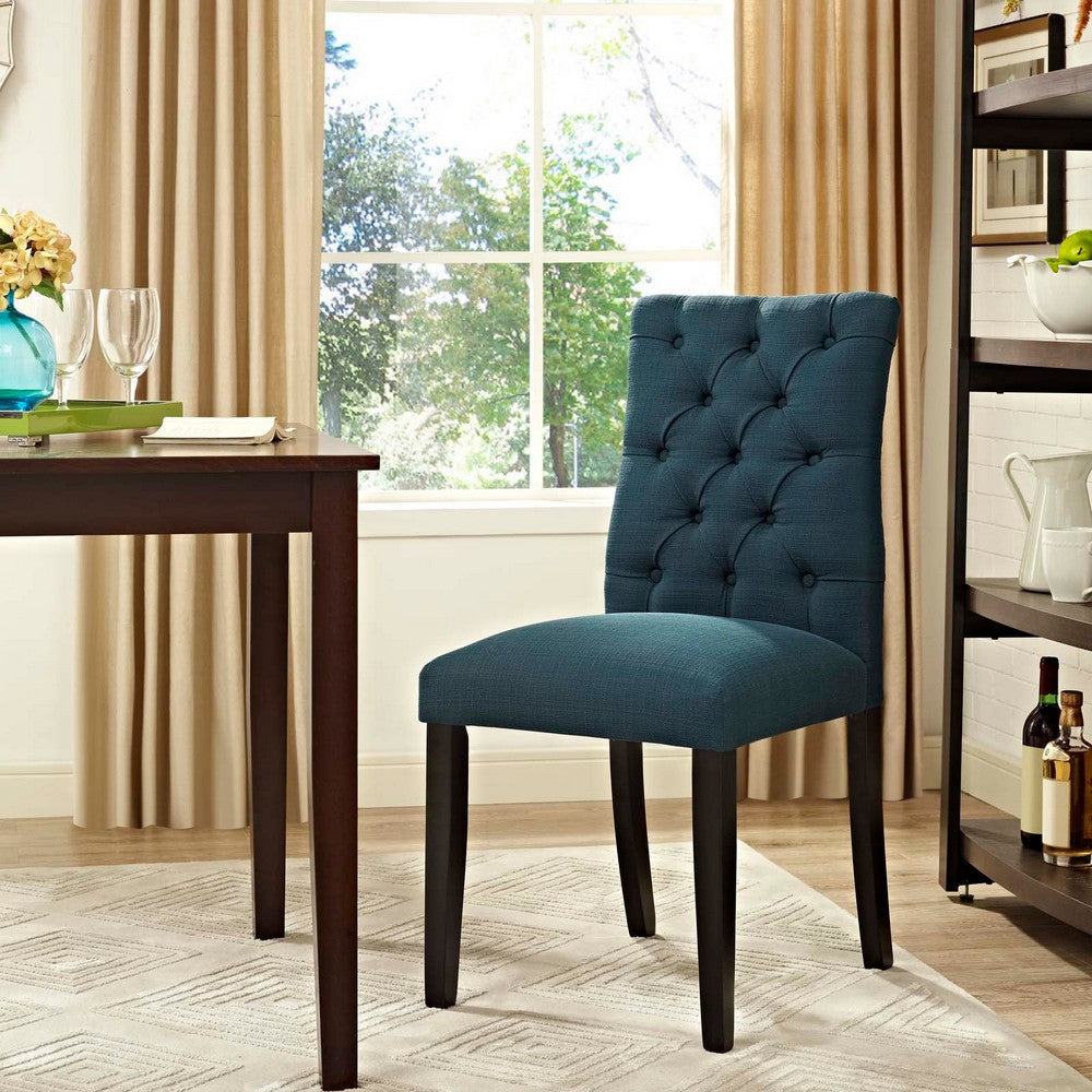 Duchess Fabric Dining Chair, Azure - No Shipping Charges