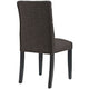 Duchess Button Tufted Fabric Dining Chair by Modway| Brown