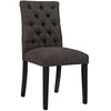 Duchess Button Tufted Fabric Dining Chair by Modway| Brown