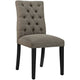 Duchess Button Tufted Fabric Dining Chair by Modway| Granite