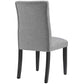 Duchess Fabric Dining Chair, Light Gray - No Shipping Charges