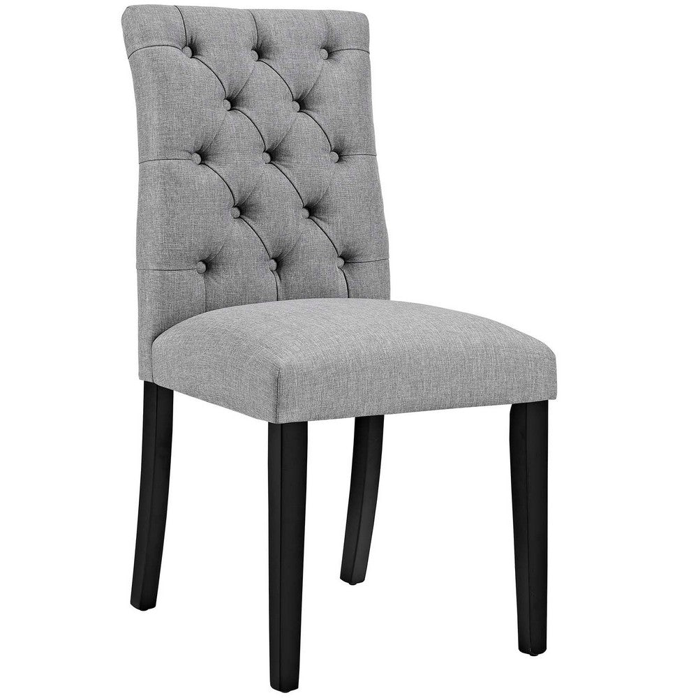 Duchess Fabric Dining Chair, Light Gray - No Shipping Charges