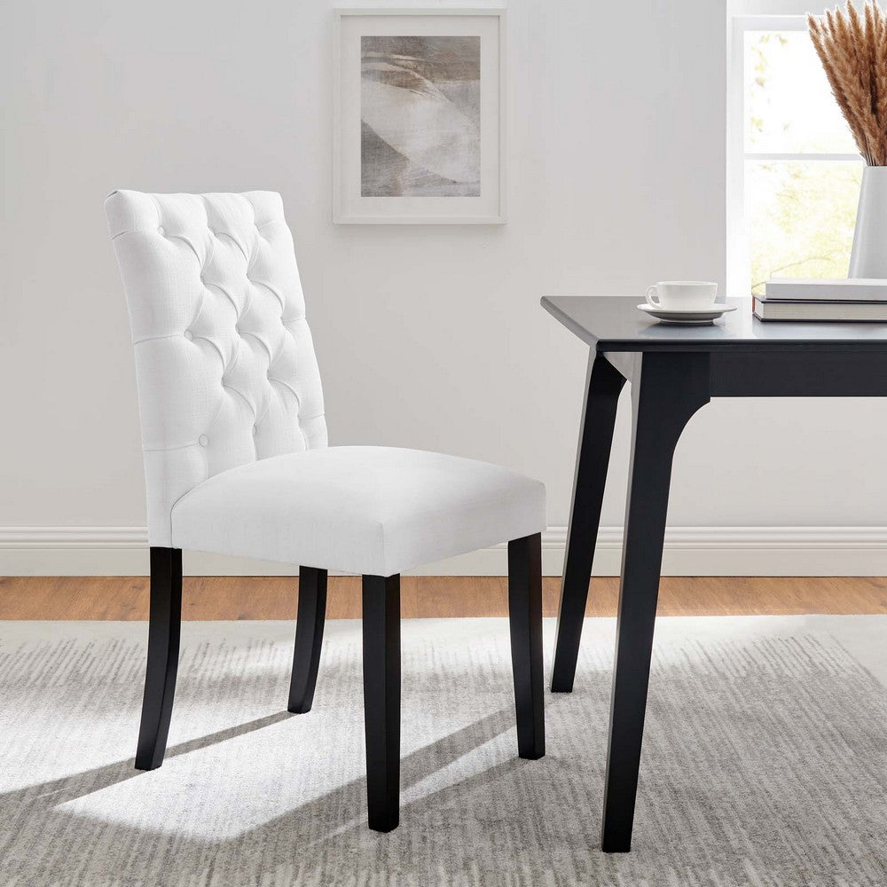 Modway Duchess Button Tufted Fabric Dining Chair |No Shipping Charges