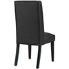 Baron Vinyl Dining Chair, Black  - No Shipping Charges