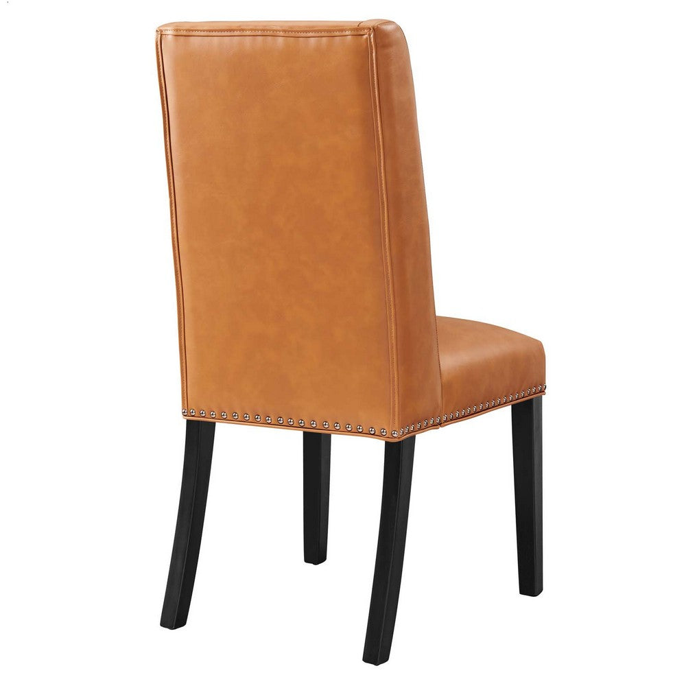 Baron Vegan Leather Dining Chair  - No Shipping Charges