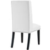 Baron Vinyl Dining Chair, White  - No Shipping Charges