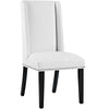 Baron Vinyl Dining Chair, White  - No Shipping Charges