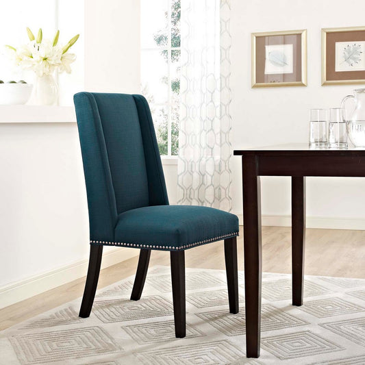 Baron Fabric Dining Chair, Azure  - No Shipping Charges