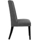 Baron Fabric Dining Chair by Modway| Gray