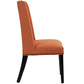 Baron Fabric Dining Chair, Orange - No Shipping Charges