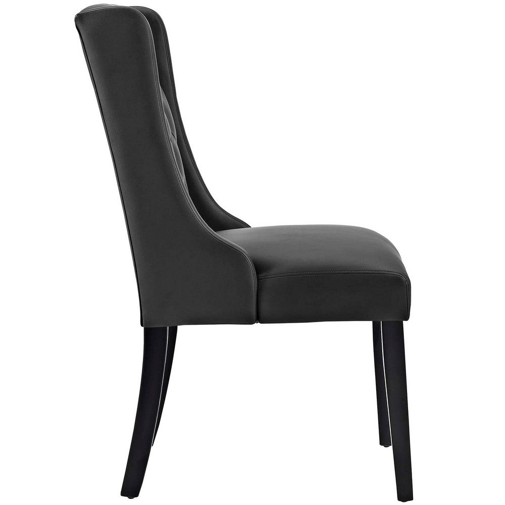 Baronet Vinyl Dining Chair, Black  - No Shipping Charges