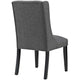 Baronet Fabric Dining Chair Gray - No Shipping Charges MDY-EEI-2235-GRY