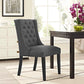 Baronet Fabric Dining Chair, Gray - No Shipping Charges