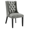 Baronet Button Tufted Fabric Dining Chair - No Shipping Charges