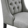 Baronet Button Tufted Fabric Dining Chair - No Shipping Charges