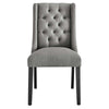 Baronet Button Tufted Fabric Dining Chair - No Shipping Charges MDY-EEI-2235-LGR