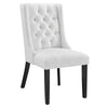 Baronet Button Tufted Fabric Dining Chair - No Shipping Charges