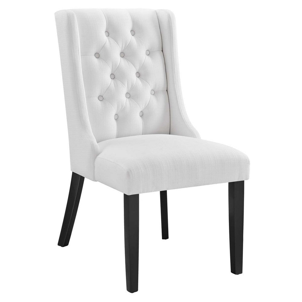 Baronet Button Tufted Fabric Dining Chair - No Shipping Charges MDY-EEI-2235-WHI