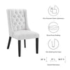 Baronet Button Tufted Fabric Dining Chair - No Shipping Charges MDY-EEI-2235-LGR