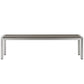Silver Gray Shore Outdoor Patio Aluminum Bench  - No Shipping Charges