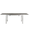 Shore Outdoor Patio Aluminum Dining Table by Modway| Silver Gray