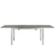 Shore Outdoor Patio Aluminum Dining Table by Modway| Silver Gray