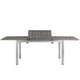 Shore Outdoor Patio Aluminum Dining Table by Modway| Silver Gray
