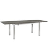 Shore Outdoor Patio Aluminum Dining Table by Modway| Silver Gray