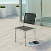Shore Outdoor Patio Aluminum Side Chair by Modway| Silver Black