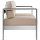 Shore Outdoor Patio Aluminum Loveseat by Modway| Silver Beige