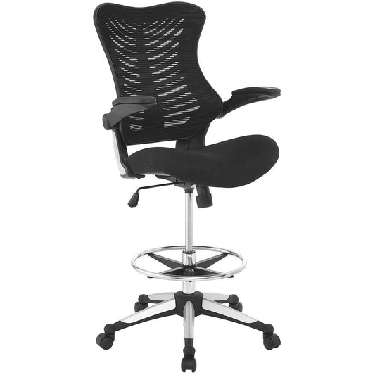 Charge Drafting Chair, Black - No Shipping Charges