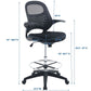 Advance Drafting Chair, Black  - No Shipping Charges