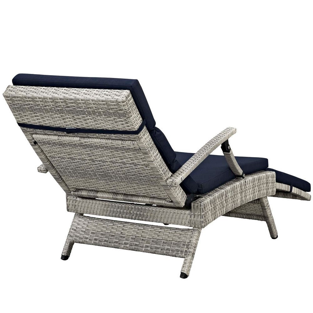 Envisage Chaise Outdoor Patio Wicker Rattan Lounge Chair - No Shipping Charges