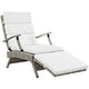 Envisage Chaise Outdoor Patio Wicker Rattan Lounge Chair by Modway| Light Gray White