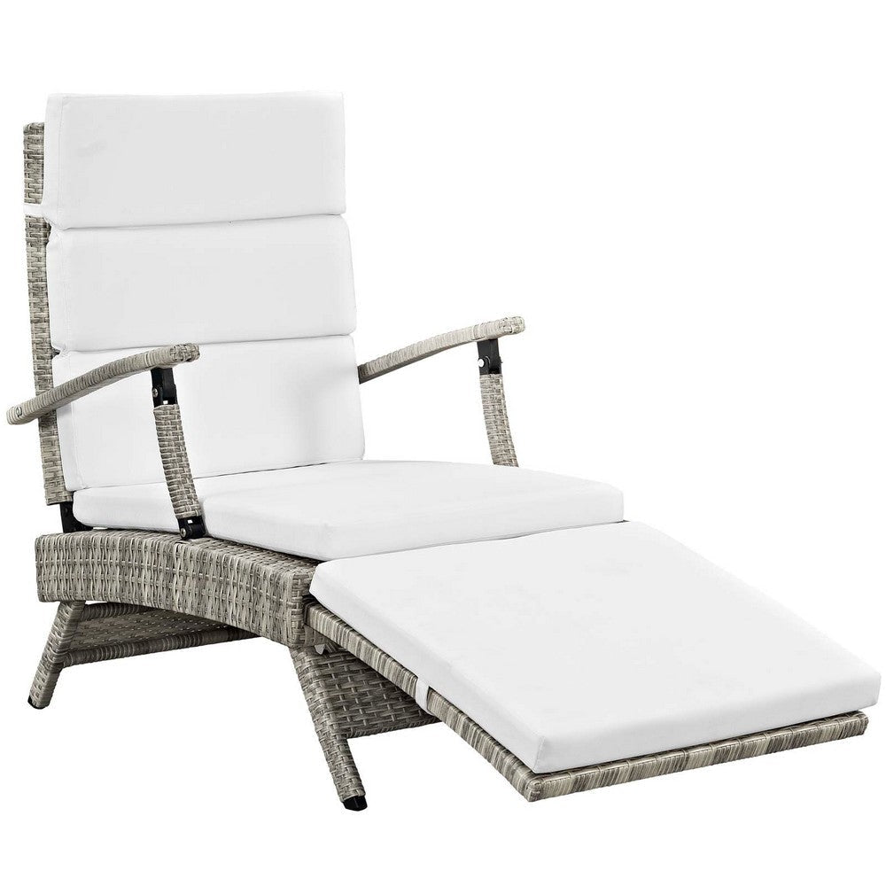 Envisage Chaise Outdoor Patio Wicker Rattan Lounge Chair - No Shipping Charges